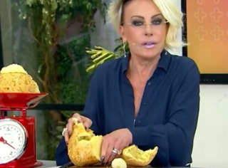 Ana Maria Braga experimenta Pão de Queijo de 1Kg